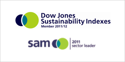 DJSI World ‘Industry Group Leader’ logo